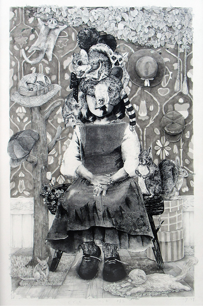 こどもmask帽子 −部屋の中−