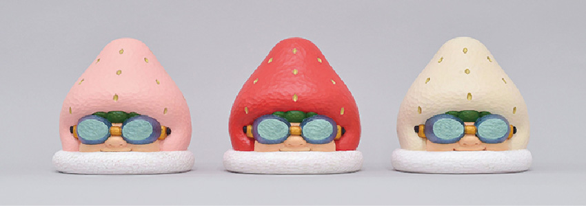 いちごずきん ピンク・赤・白