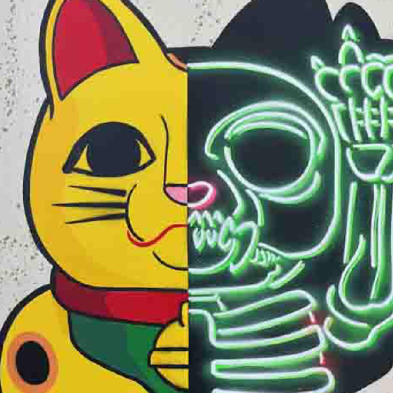 「MANEKI-NEKO 50:50 YELLOW v2 (GOLD&SILVER SPLATTER)」深掘りポイント