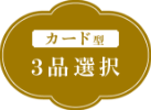 【カード型 3品選択】