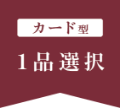 【カード型 1品選択】