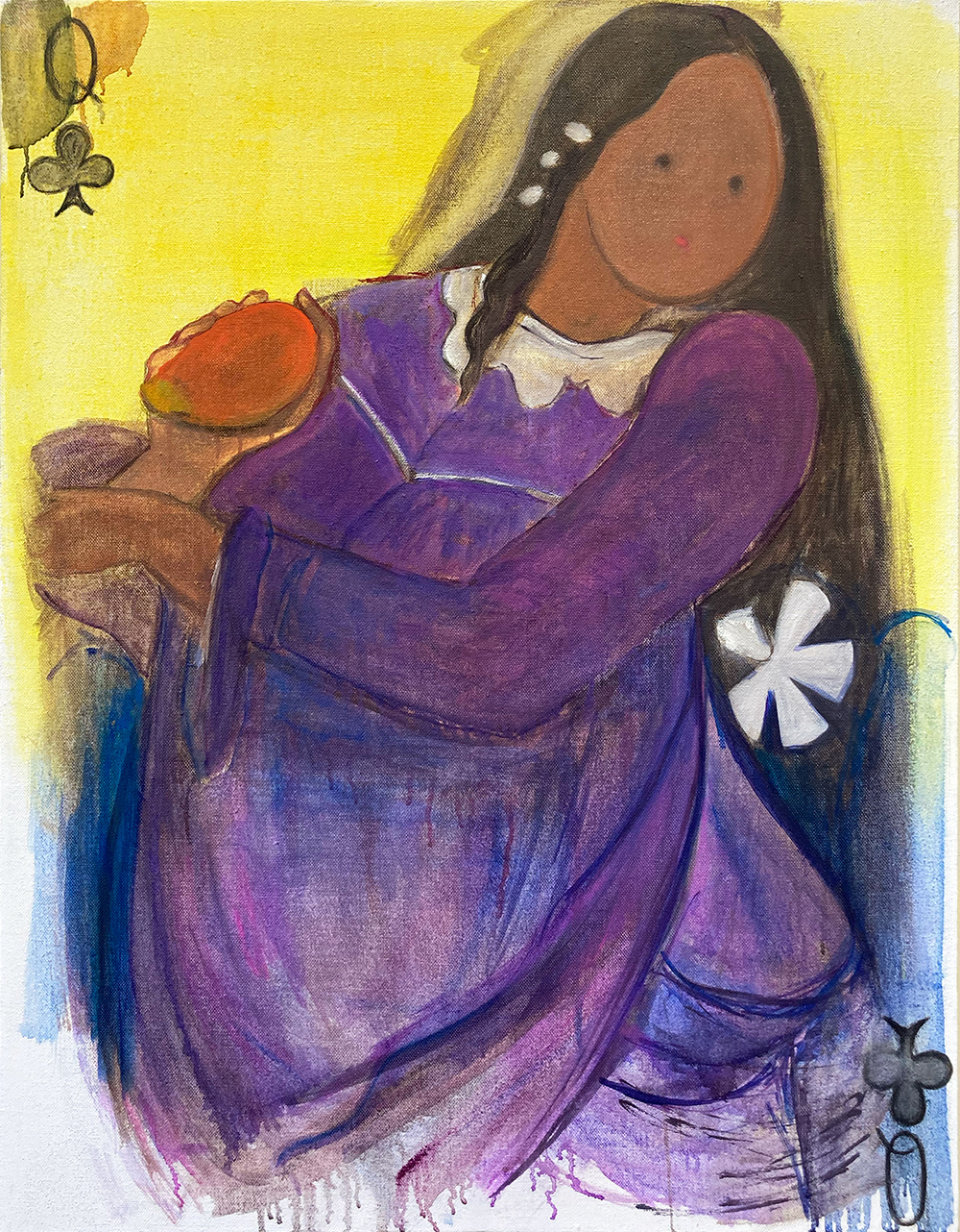 「Chance, the Queen of Clubs/Wands」