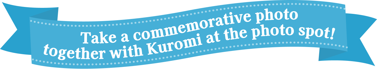 Take a commemorative photo with Kuromi at the photo spot!