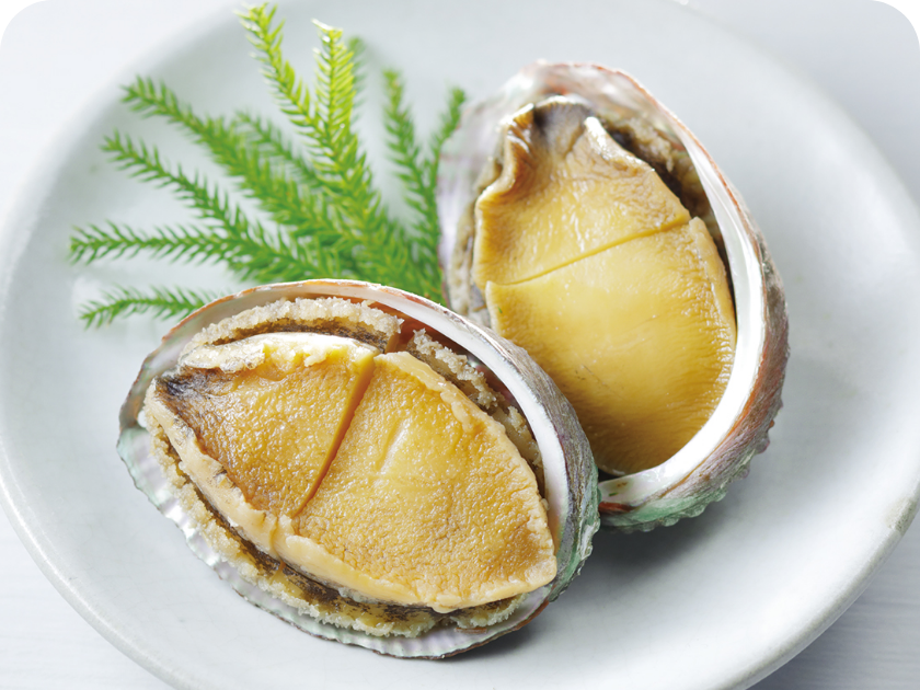 濃厚な雲丹醤×あわびの贅沢マリアージュ