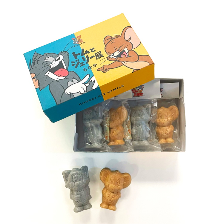 【限定】トムとジェリー85周年記念展  HKDSTOY「トムとジェリーモナカ チョコレート＆ミルク味」4個入（ひつじや謹製）