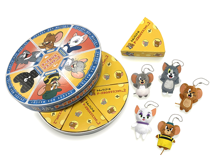 【限定】トムとジェリー85周年記念展 トレーディングチーズBOXマスコットvol.2(全6種）BOX付き