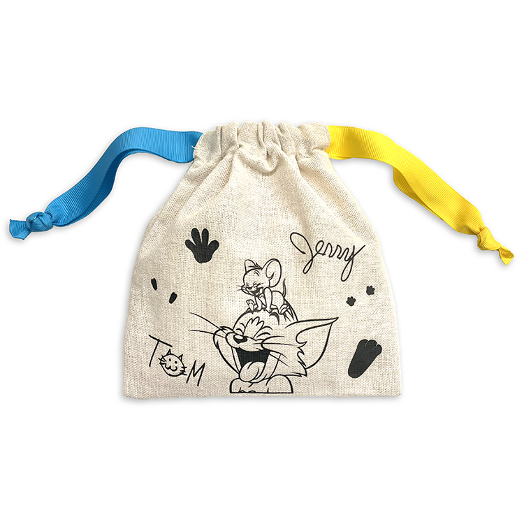 【限定】トムとジェリー85周年記念展 巾着ポーチ smile