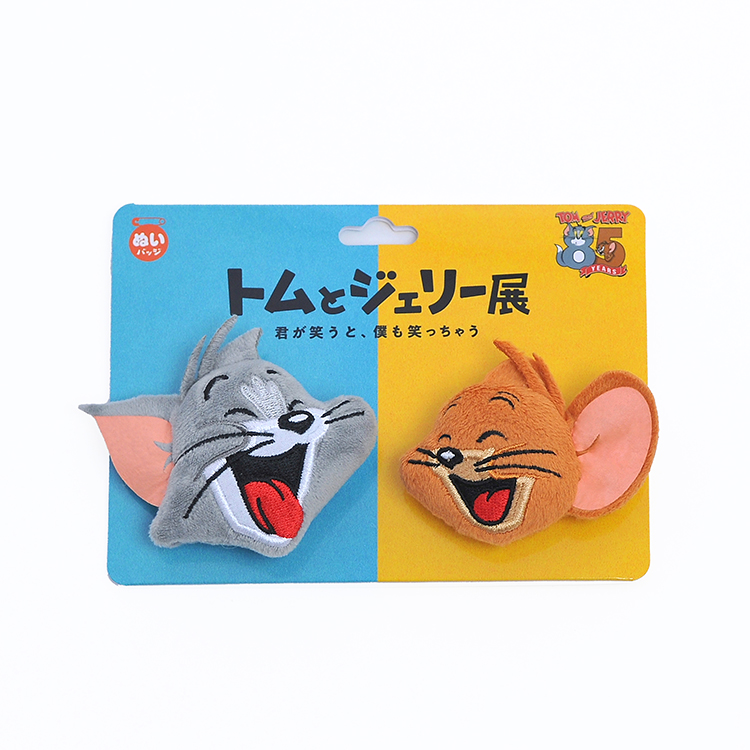 【限定】トムとジェリー85周年記念展ぬいぐるみバッジセット