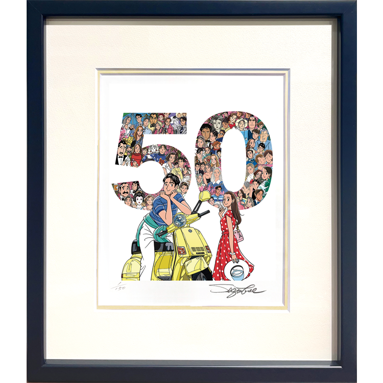 版画 「50th Anniversary」
（427×405mm、 ジクレー）
税込77,000円 
