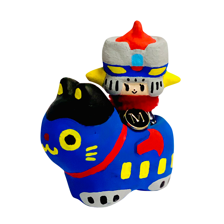 ＜RIBONchan（meruhen rieko）＞ ソフビカスタム＆張子カスタムセット マジンガーZ ソフビ 約6cmサイズ