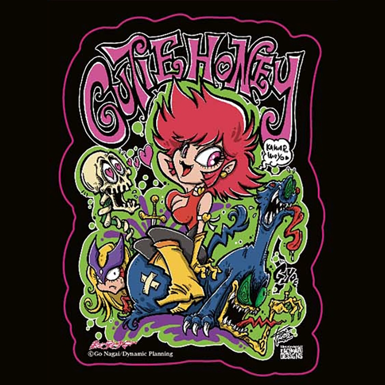 ＜KAGEMARU DESIGNS＞ キューティーハニー ステッカー 角 85mm × 113.5mmサイズ