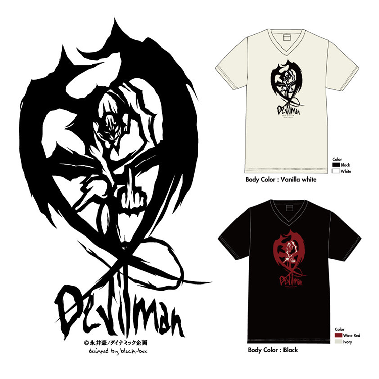 ＜BLACKBOX＞ デビルマン Z Tシャツ白 S,M,L,XLサイズ