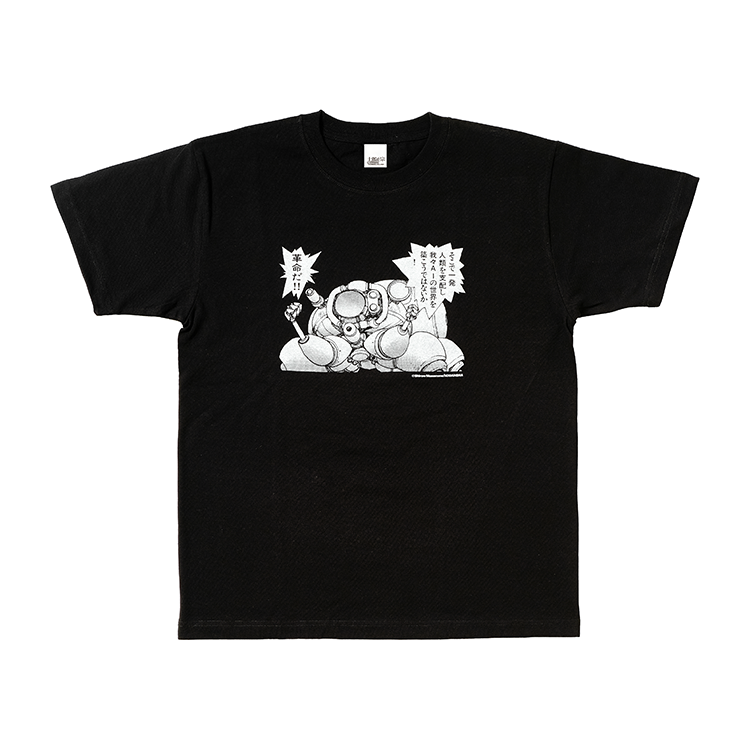 Tシャツ/Black 攻殻機動隊G（フチコマ）