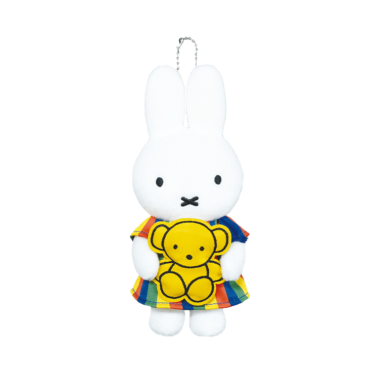 お気に入りのくまちゃんと一緒におでかけミッフィーカラフルワンピース&くまちゃんマスコット