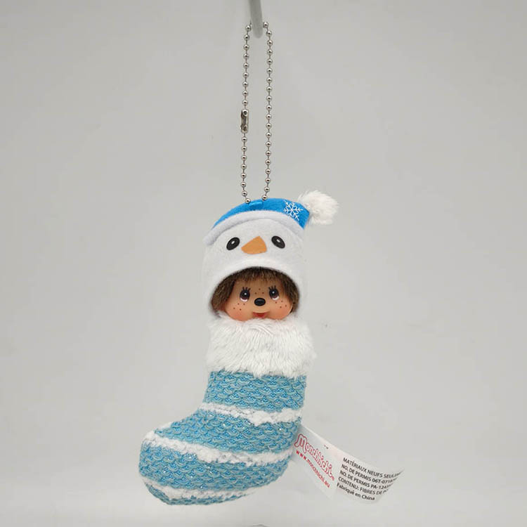 Monchhichi Xmas Boots Snowman Ornament