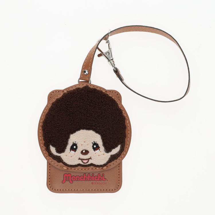 モンチッチ サガラ刺繍パスケースモンチッチくん（BR）