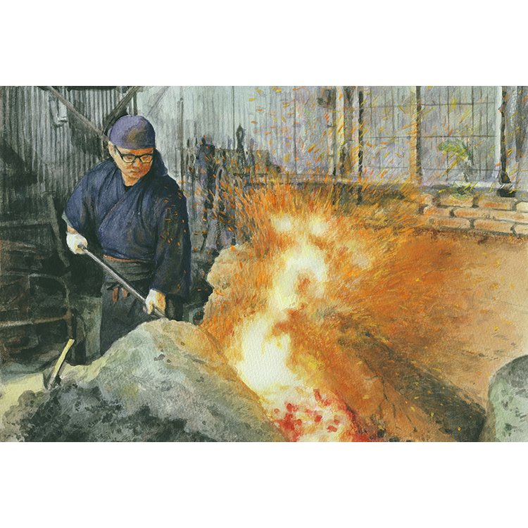 アン ミカ	水彩画	龍炎