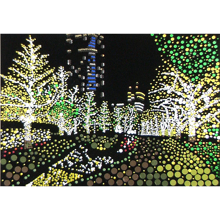 ニューヨーク　屋敷裕政	丸シールアート	東京