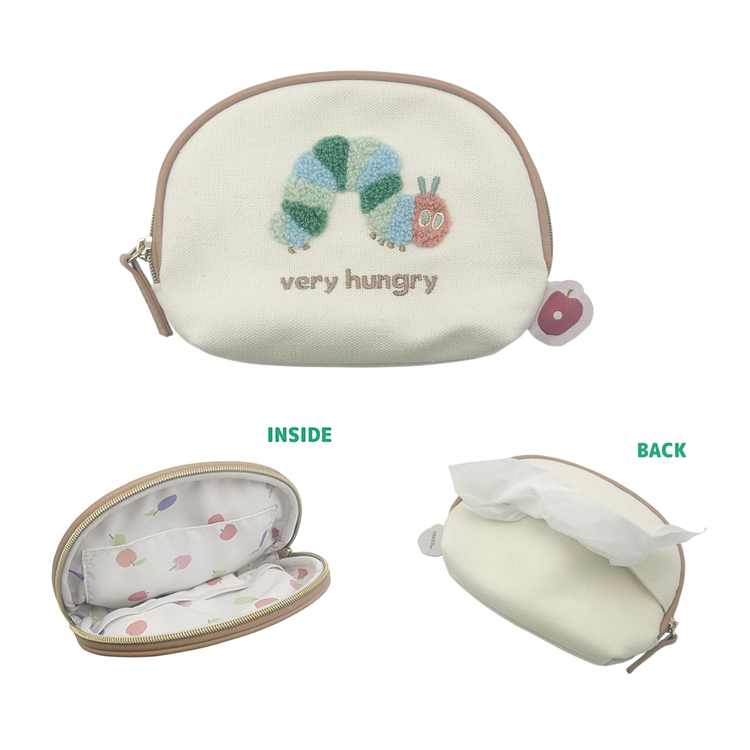 ティッシュポーチ パステルサガラ はらぺこあおむし