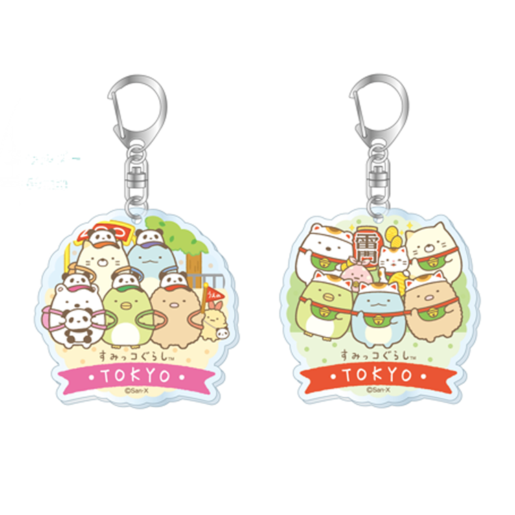 アクリルキーホルダー（パンダ、浅草）