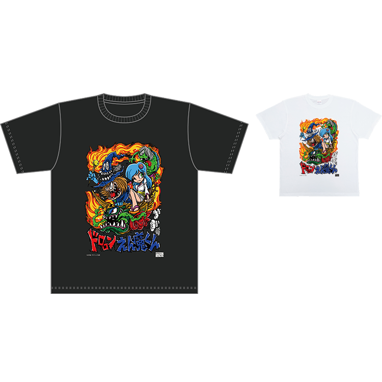 <KAGEMARU DESIGNS> ドロロンえん魔くん Tシャツ 黒、白 S,M,L,XL,XXLサイズ
