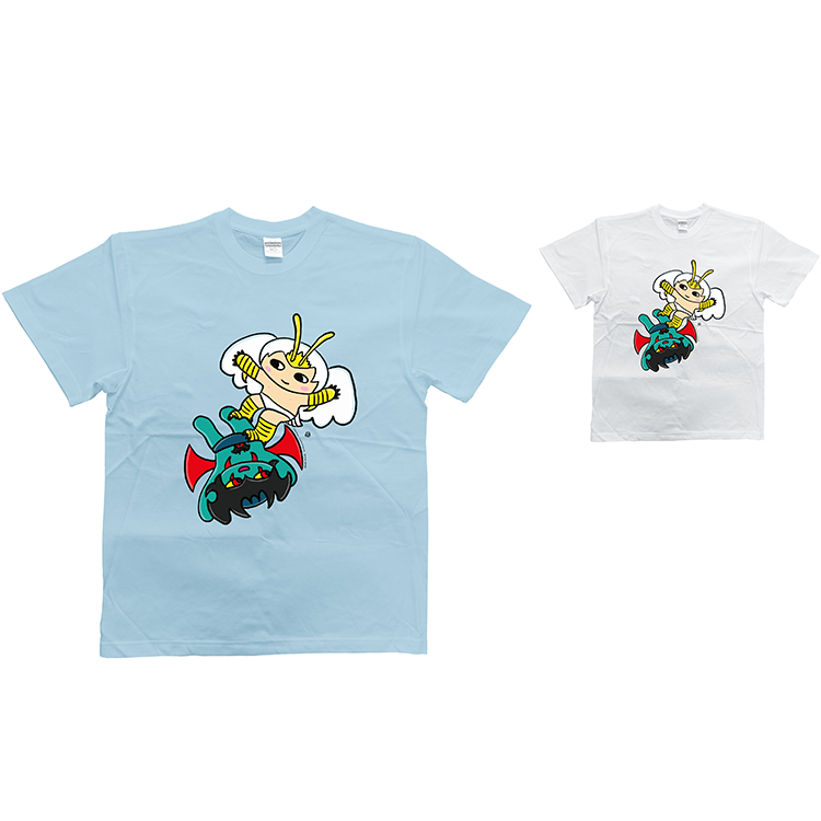 <おふとん天国> デビルマン、シレーヌTシャツ Tシャツ 青 S,M,L,XL,XXLサイズ