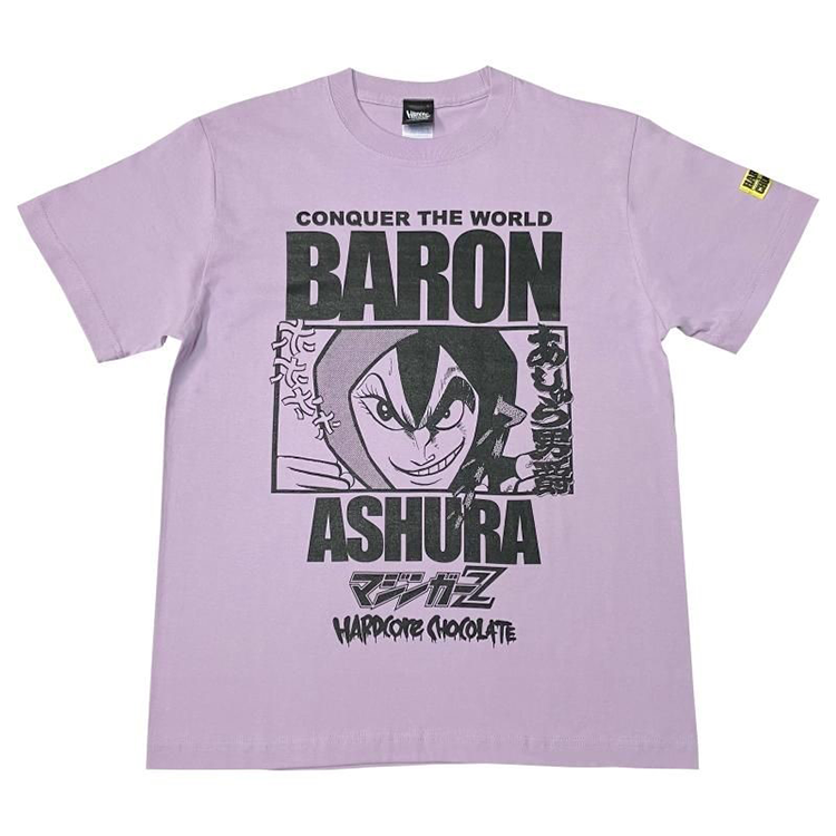 <ハードコアチョコレート> マジンガーZ/あしゅら男爵(バードスの杖ライトパープル) Tシャツ M,L,XLサイズ