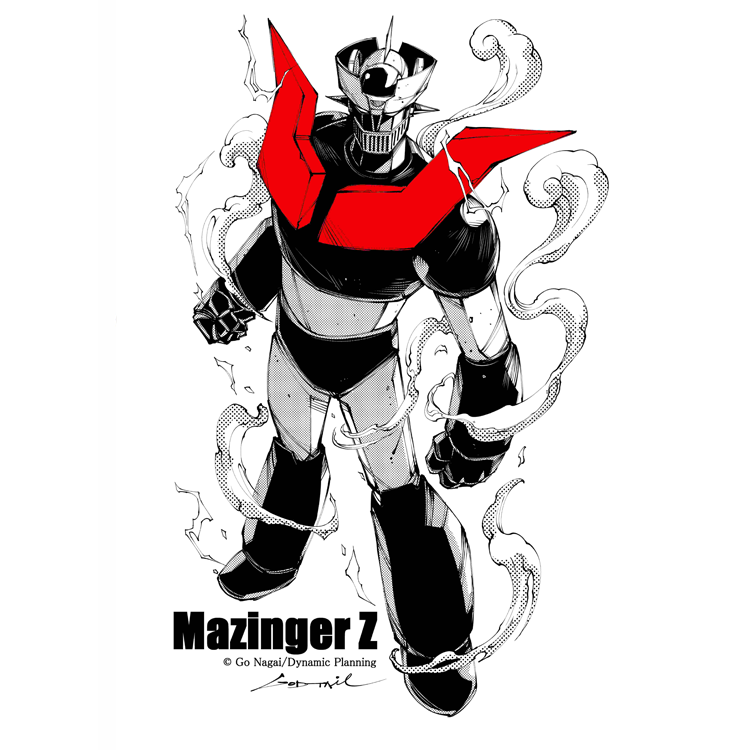 <GODTAIL> マジンガーZ ステッカー 角 85mm X 113.5mmサイズ