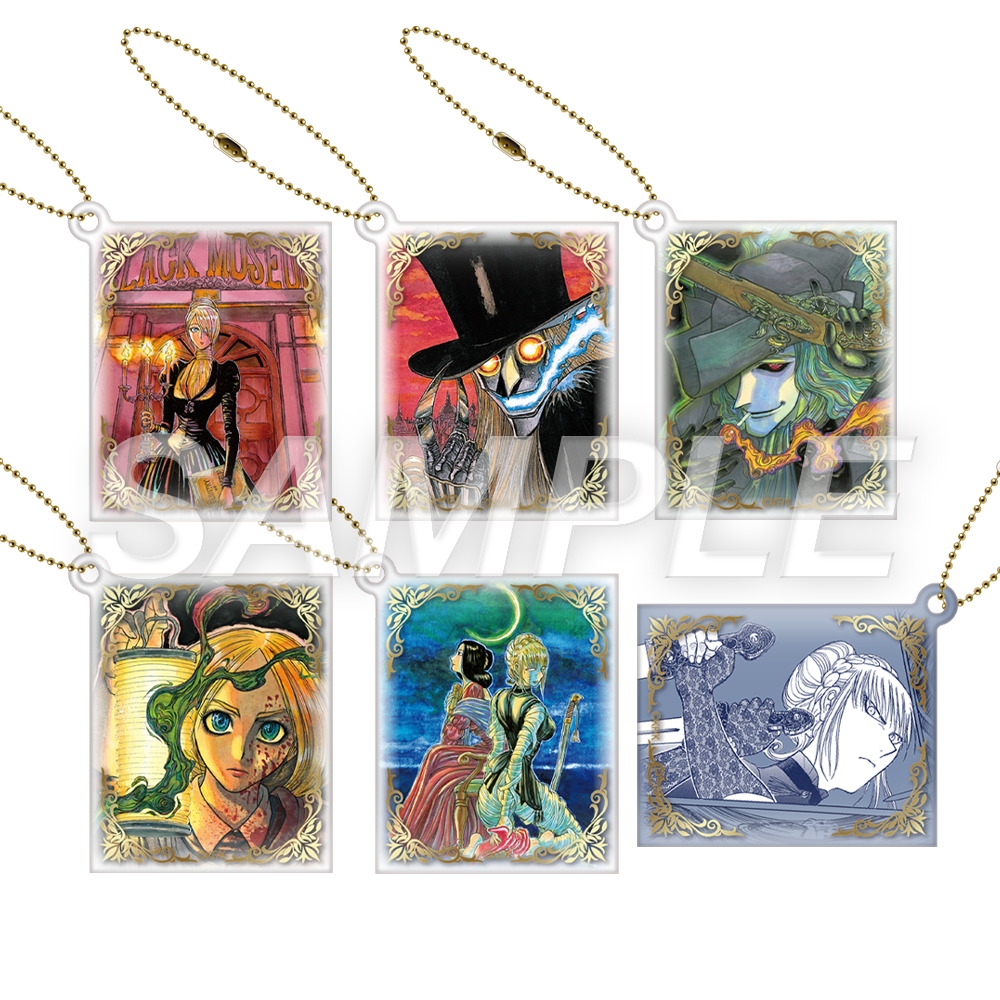 ランダム：箔押しアクリルキーホルダー【全6種】