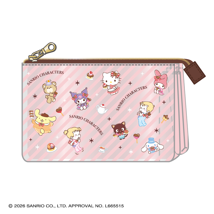 クリア3ポケットポーチ
