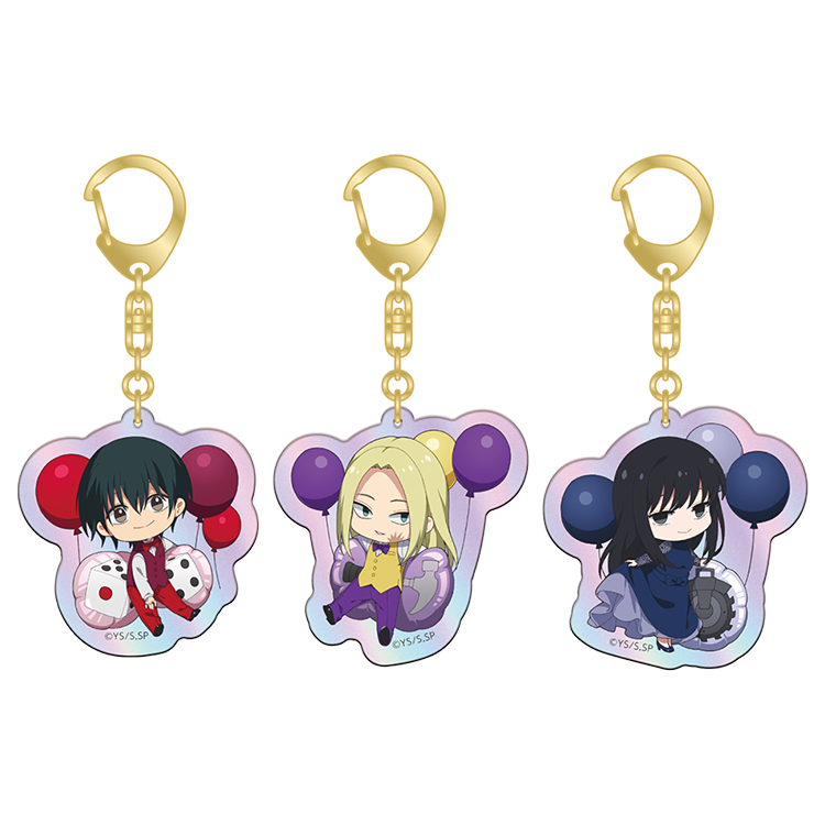 ランダムミニキャラオーロラアクリルキーホルダー