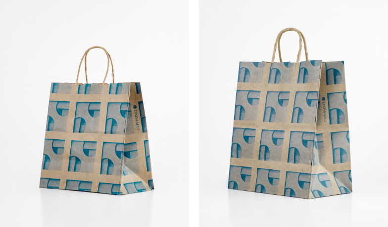 クラフト紙ショッピングバッグ