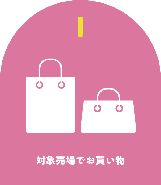 対象売場でお買い物