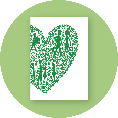 回収した⾐料品から⽣まれ変わったオリジナルノート